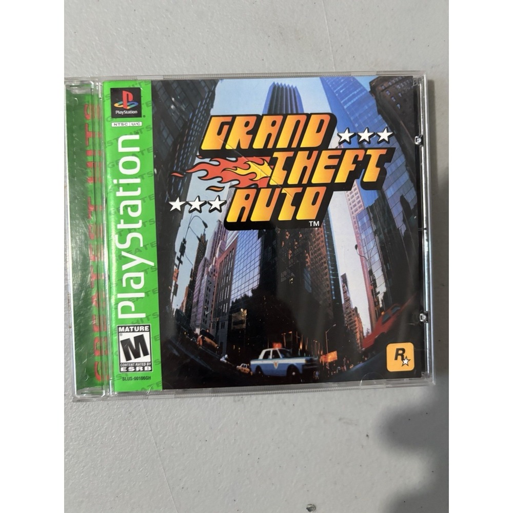Grand Theft Auto - Sony PlayStation 1 PS1 Complete w/ Manual & Map 🎮💥